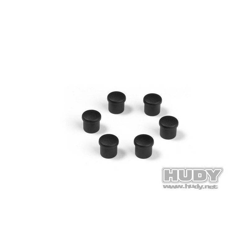 CAP FOR 14MM HANDLE - BLACK (6) - 195054-K - HUDY CAP FOR 14MM HANDLE - BLACK (6) - 195054-K - HUDY