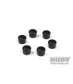 Bouchon de manche 18mm noir (6) - HUDY - 195058-K