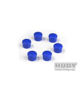 Bouchon de manche 18mm bleu (6) - HUDY - 195058-B