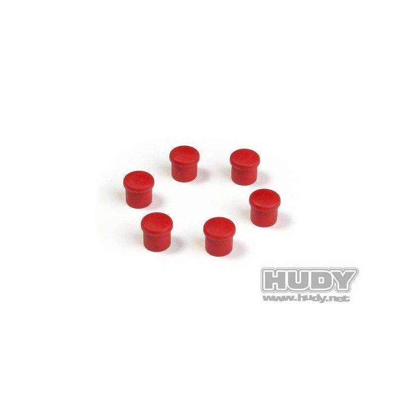 CAP FOR 14MM HANDLE - RED (6) - 195054-R - HUDY CAP FOR 14MM HANDLE - RED (6) - 195054-R - HUDY