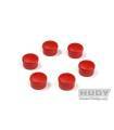 Bouchon de manche 22mm rouge (6) - HUDY - 195062-R