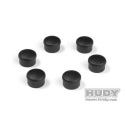 CAP FOR 22MM HANDLE - BLACK (6) - 195062-K - HUDY