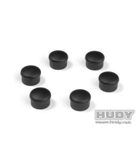 CAP FOR 22MM HANDLE - BLACK (6) - HUDY