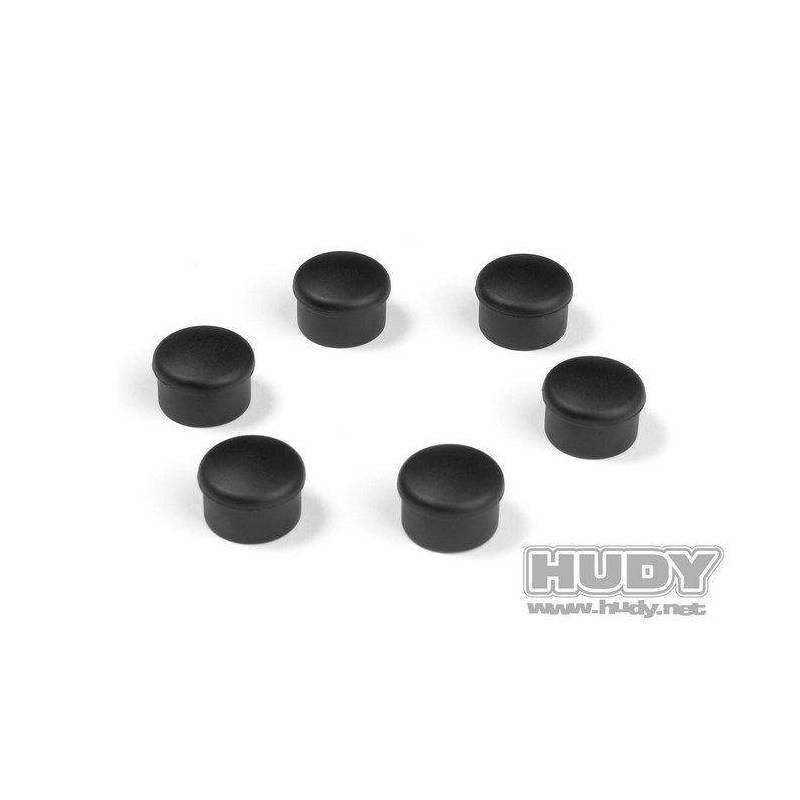 CAP FOR 22MM HANDLE - BLACK (6) - 195062-K - HUDY CAP FOR 22MM HANDLE - BLACK (6) - 195062-K - HUDY
