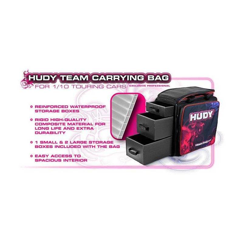 HUDY 1/10 CARRYING BAG WITH DRAWERS - V3 - 199100 - HUDY HUDY 1/10 CARRYING BAG WITH DRAWERS - V3 - 199100 - HUDY