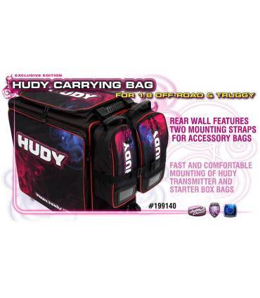 HUDY 1/8 OFF-ROAD & TRUGGY CARRYING BAG + TOOL BAG - HUDY - 199140