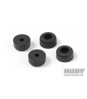 BLACK RUBBER FEET (4) - 203111 - HUDY