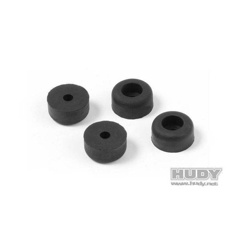BLACK RUBBER FEET (4) - HUDY BLACK RUBBER FEET (4) - HUDY