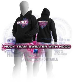 HUDY SWEATER HOODED - BLACK (XXL) - HUDY