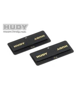 HUDY LIPO CHASSIS BALANCING WEIGHTS 12g - LOW CG (2) - 293090 - HUDY