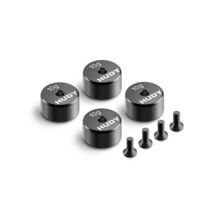 PRECISION BALANCING CHASSIS WEIGHT 10g (4) - HUDY