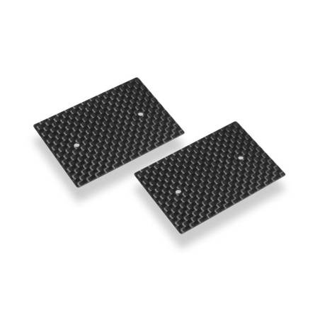 GRAPHITE REAR WING SIDE PLATE 0.5MM - 1/10 NITRO (2) - HUDY