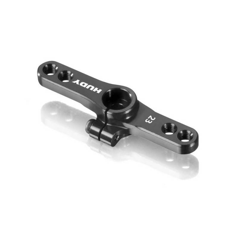 ALU CLAMP THROTTLE SERVO HORN - KO , SANWA - OFFSET 2-HOLE M3 - 23T-2 ALU CLAMP THROTTLE SERVO HORN - KO , SANWA - OFFSET 2-HOLE M3 - 23T-2