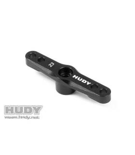 ALU THROTTLE SERVO HORN - KO PROPO, SANWA - 2-HOLE - 23T - HUDY