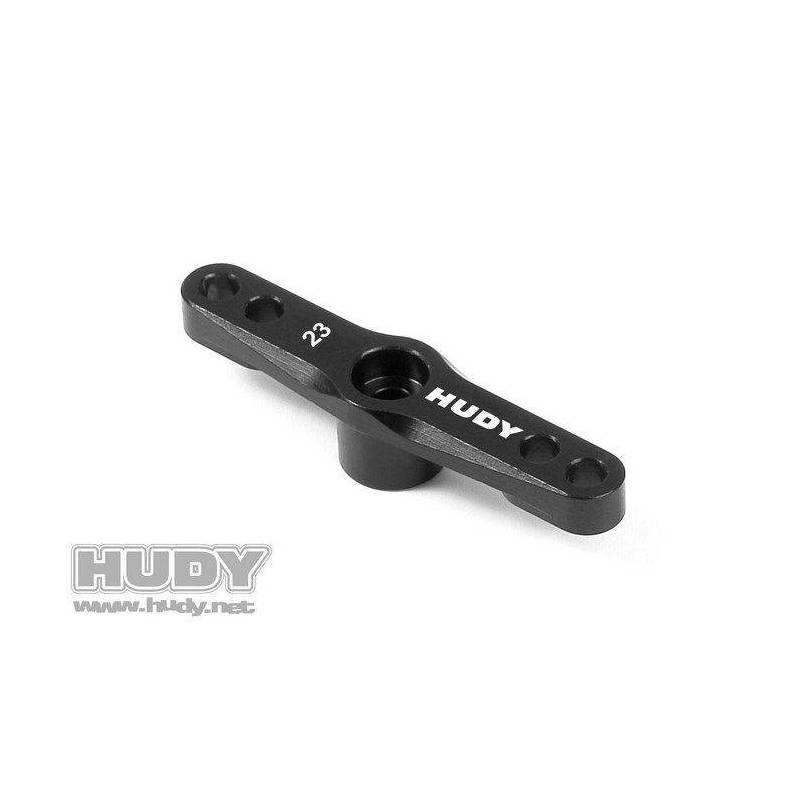 ALU THROTTLE SERVO HORN - KO PROPO, SANWA - 2-HOLE - 23T - HUDY ALU THROTTLE SERVO HORN - KO PROPO, SANWA - 2-HOLE - 23T - HUDY