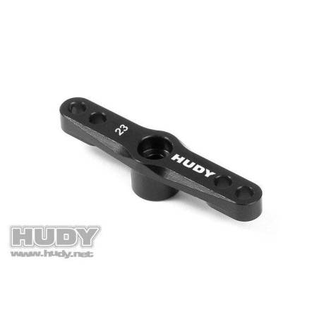 ALU THROTTLE SERVO HORN - KO PROPO, SANWA - 2-HOLE - 23T - HUDY