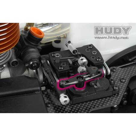 ALU THROTTLE SERVO HORN - FUTABA, SAVÖX - 2-HOLE - 25T - V2 - HUDY