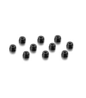 ALU NUT M3 - BLACK (10) - 296530-K - HUDY