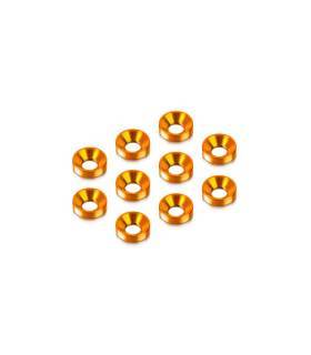 ALU COUNTERSUNK SHIM - ORANGE (10) - HUDY - 296510-O