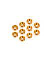 ALU COUNTERSUNK SHIM - ORANGE (10) - HUDY - 296510-O