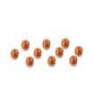 ALU NUT M3 - ORANGE (10) - 296530-O - HUDY