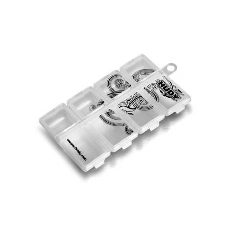 HUDY TINY ONE-PIECE HARDWARE BOX - 8-COMPARTMENTS - HUDY