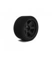 Pair of front tyres 1/8 69mm Shore 45 on carbon rims. - HOT RACE