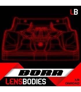 1/8 ONROAD BODY BORA LIGHT WEIGHT - HOT RACE