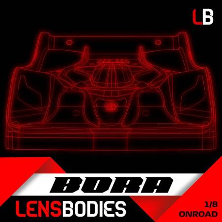 1/8 ONROAD BODY BORA LIGHT WEIGHT - HOT RACE
