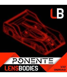 1/12 ONROAD BODY PONENTE ULTRA LIGHT WEIGHT - HOT RACE