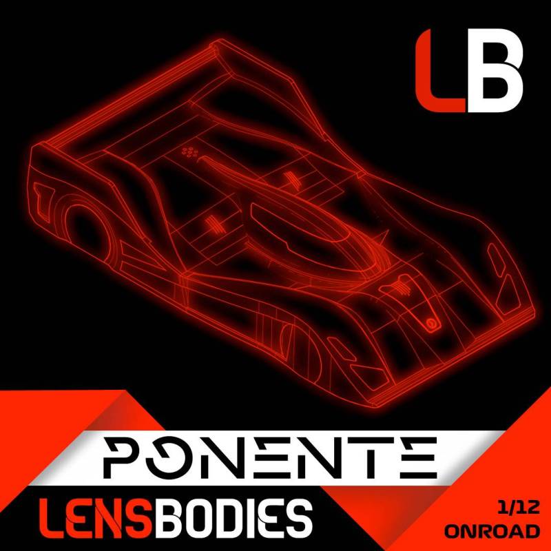 1/12 ONROAD BODY PONENTE STANDARD WEIGHT - HOT RACE 1/12 ONROAD BODY PONENTE STANDARD WEIGHT - HOT RACE