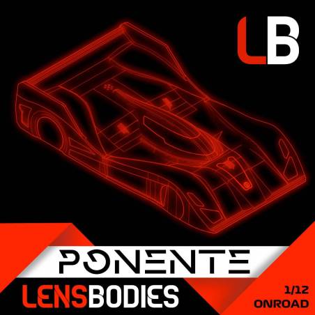 1/12 ONROAD BODY PONENTE LIGHT WEIGHT - HOT RACE
