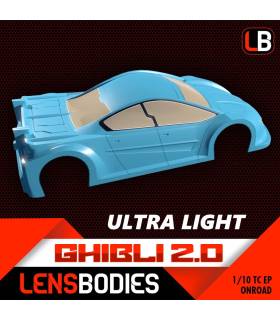 LENSBODIES 1/10 ONROAD CARROCERIA GHIBLI 2.0 ULTRA LIGHT WEIGHT