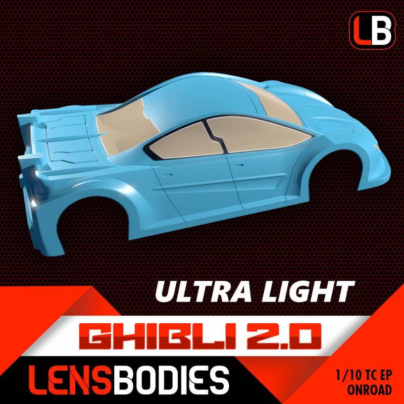 1/10 ONROAD BODY GHIBLI 2.0 ULTRA LIGHT WEIGHT - HOT RACE 1/10 ONROAD BODY GHIBLI 2.0 ULTRA LIGHT WEIGHT - HOT RACE