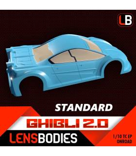 LENSBODIES 1/10 ONROAD CARROCERIA GHIBLI 2.0 STANDARD WEIGHT