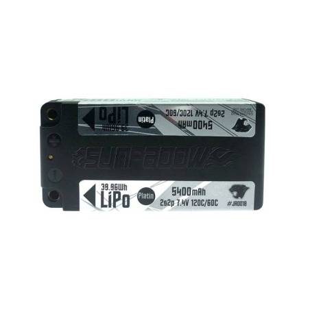 Sunpadow 5400mAh 7.4V 2S1P Shorty Platin