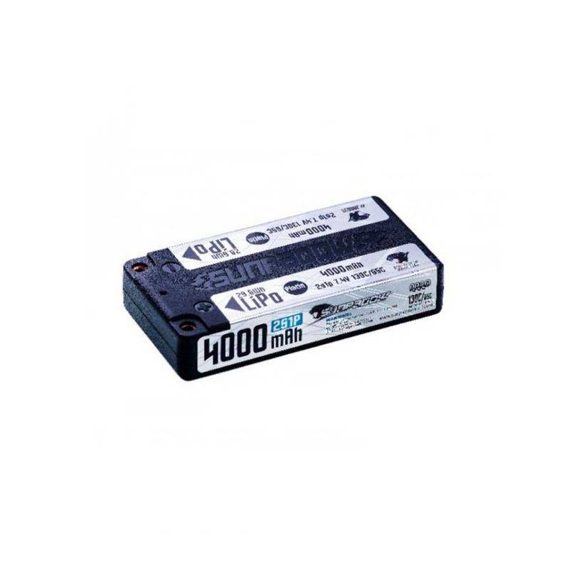Sunpadow 4000mAh 7.4V 2S1P Shorty 130C Platin - SUNPADOW - JA0031 Sunpadow 4000mAh 7.4V 2S1P Shorty 130C Platin - SUNPADOW - JA0031