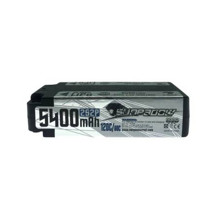 Sunpadow 5400mAh 7.4V 2S1P Shorty Platin