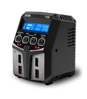 Chargeur Duo T100 AC/DC 5A 2x50W - SKYRC - SK100162