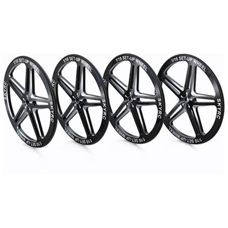 SET-UP WHEEL FOR 1/10 (BLACK)