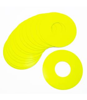 1/8 BUGGY WHEEL STICKER FLUOR YELLOW (x20) - UR0101-Y - ULTIMATE