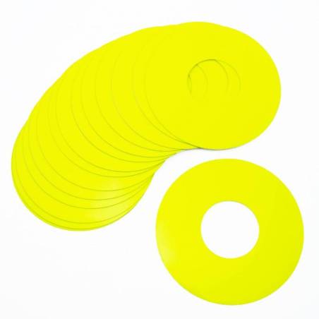 1/8 BUGGY WHEEL STICKER FLUOR YELLOW (x20) - UR0101-Y - ULTIMATE