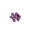 3 mm. ALU. NYLON NUT PURPLE (10pcs) - UR1502-P - ULTIMATE