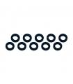 ALUMINUM SHIM (3x6x1mm) BLACK (10pcs) - UR1505-N - ULTIMATE