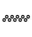 ALUMINUM SHIM (3x6x2mm) BLACK (10pcs) - UR1506-N - ULTIMATE