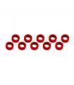 ALUMINUM SHIM (3x6x2mm) RED (10pcs) - UR1506-R - ULTIMATE