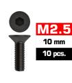 M2,5x10mm FLAT HEAD SCREWS (10 pcs) - UR1612510 - ULTIMATE