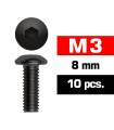 M3x8mm BUTTON HEAD SCREWS (10 pcs) - UR162308 - ULTIMATE