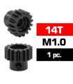 HSS STEEL M1.0 PINION GEAR 14T W/5.0mm BORE - ULTIMATE - UR4310-14