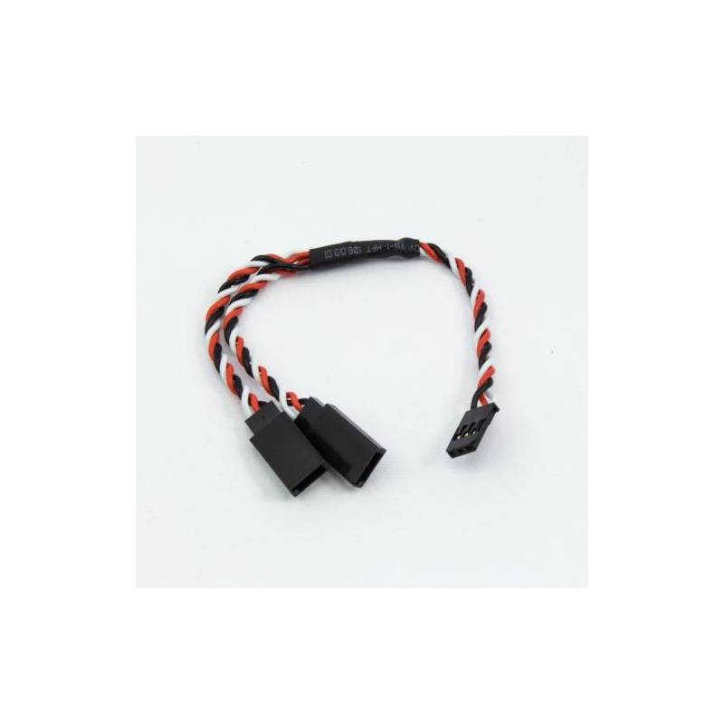 Y CONECTOR FUTABA CABLE TRENZADO (15cm) Y CONECTOR FUTABA CABLE TRENZADO (15cm)